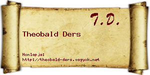 Theobald Ders névjegykártya